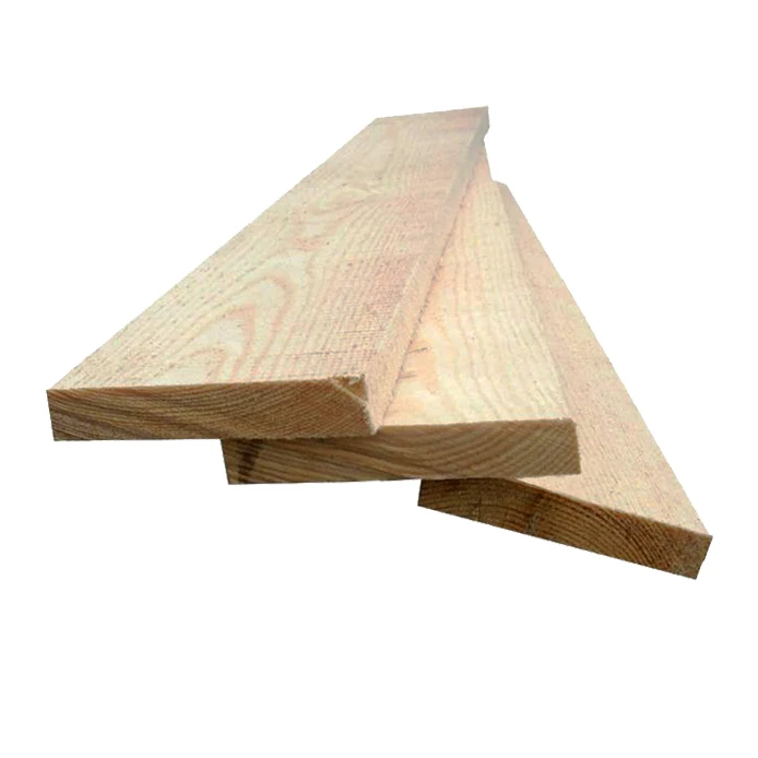 Wholesale Pine Edged Wooden Board Timber Lumber Solid Board Industrial Wood For Construction Wooden Planks