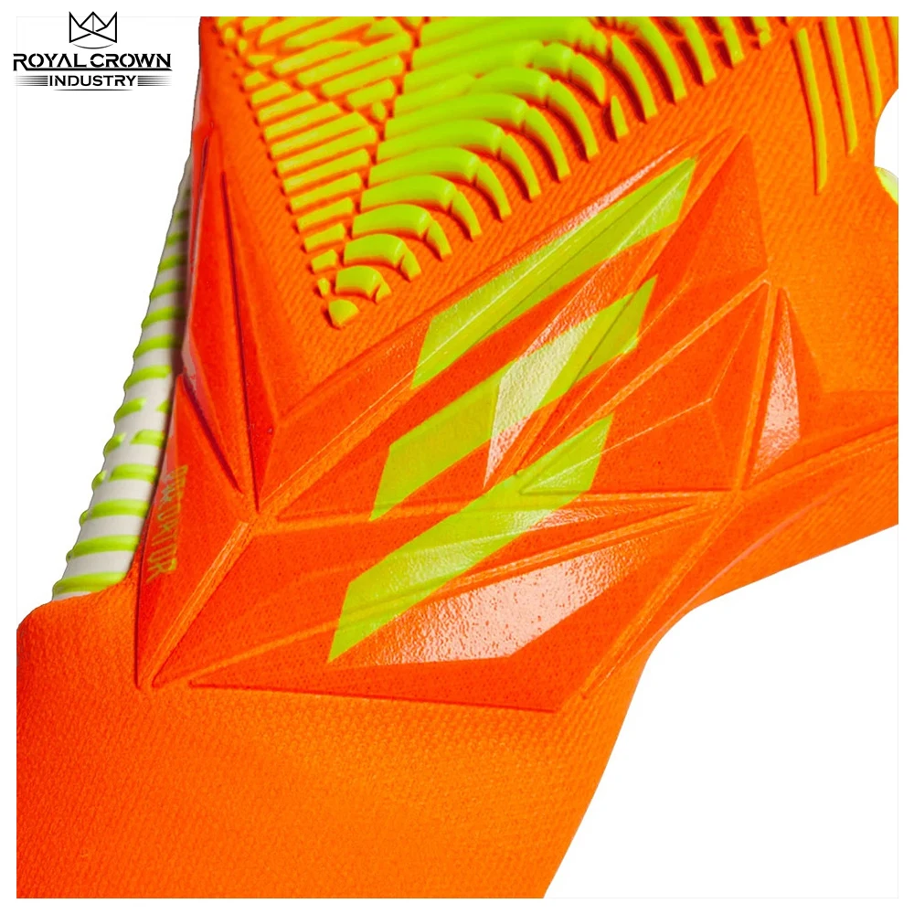 Hot sale goalkeeper gloves professional protect latex knitting Nylon football soccer goalkeeper gloves