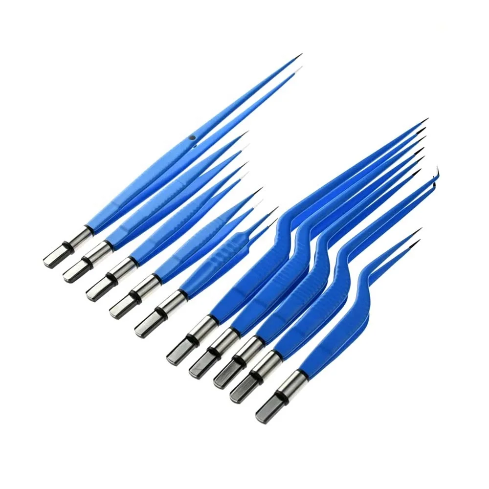 Reusable Bipolar Forceps Bipolar Electrocoagulation Tweezers High Frequency Coagulation Forceps for Electrosurgical Unit