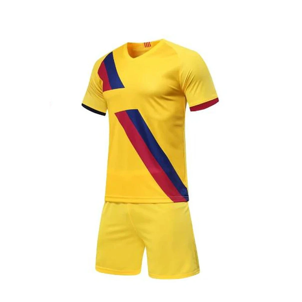 Factory Price Men Sports Wear Soccer Uniform High Quality Cheap Soccer Jersey 100% Polyester Club Soccer Uniform Sets