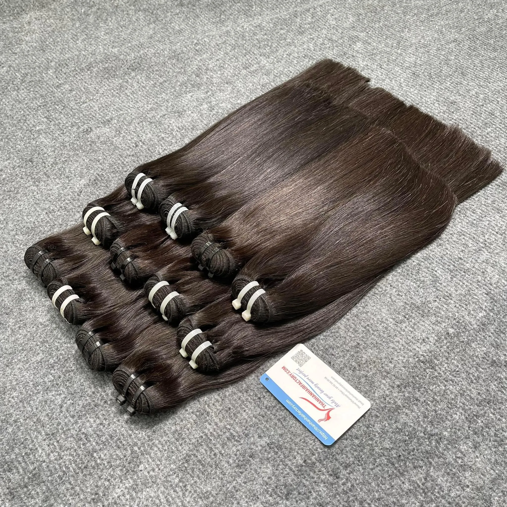 Wholesale Price Bone straight raw hair extension Weft hair extension Various Color high quality 100% Virgin hair extension