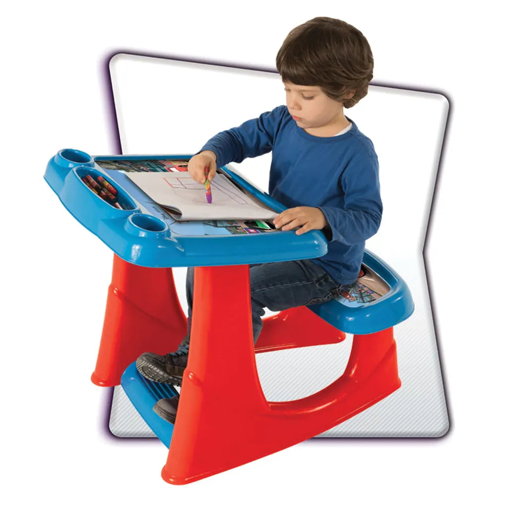 Cars Table and Chair are Combined Children Study Desk Kids Study Table Child Plastic Stool for Children During Toy European