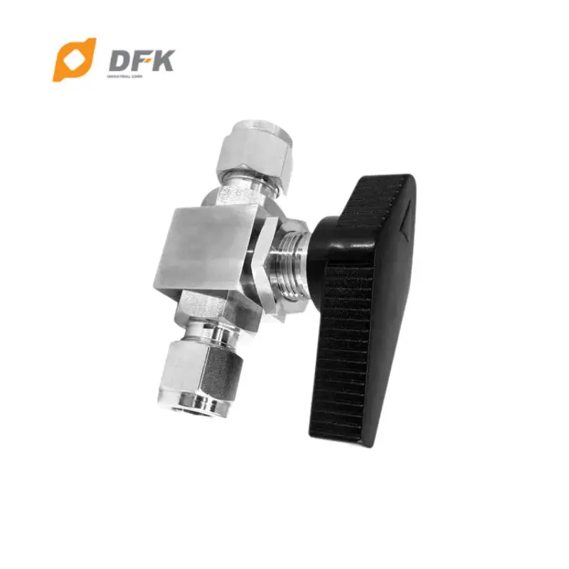 SUS304 316 90 Degree Compression Tube Ball Valve