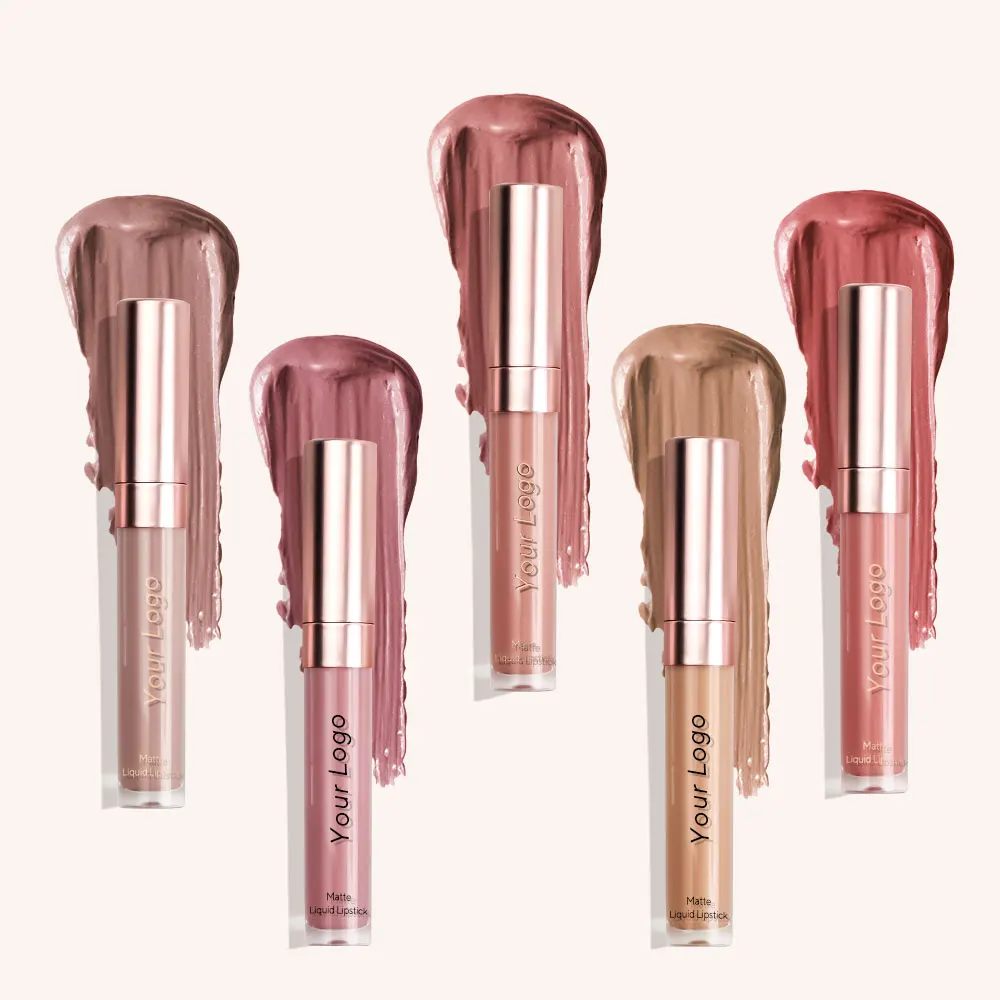 AURORA Wholesale High Quality Organic Lip Gloss Custom Your Brand Matte Cruely Free Waterproof Cosmetic Lipgloss Liquid Lipstick