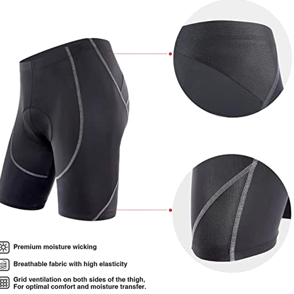 Men Cycling Shorts High Quality Breathable Custom Design Gel Padded Bicycle Riding Cycling Pants Bike Cycling Wear Shorts