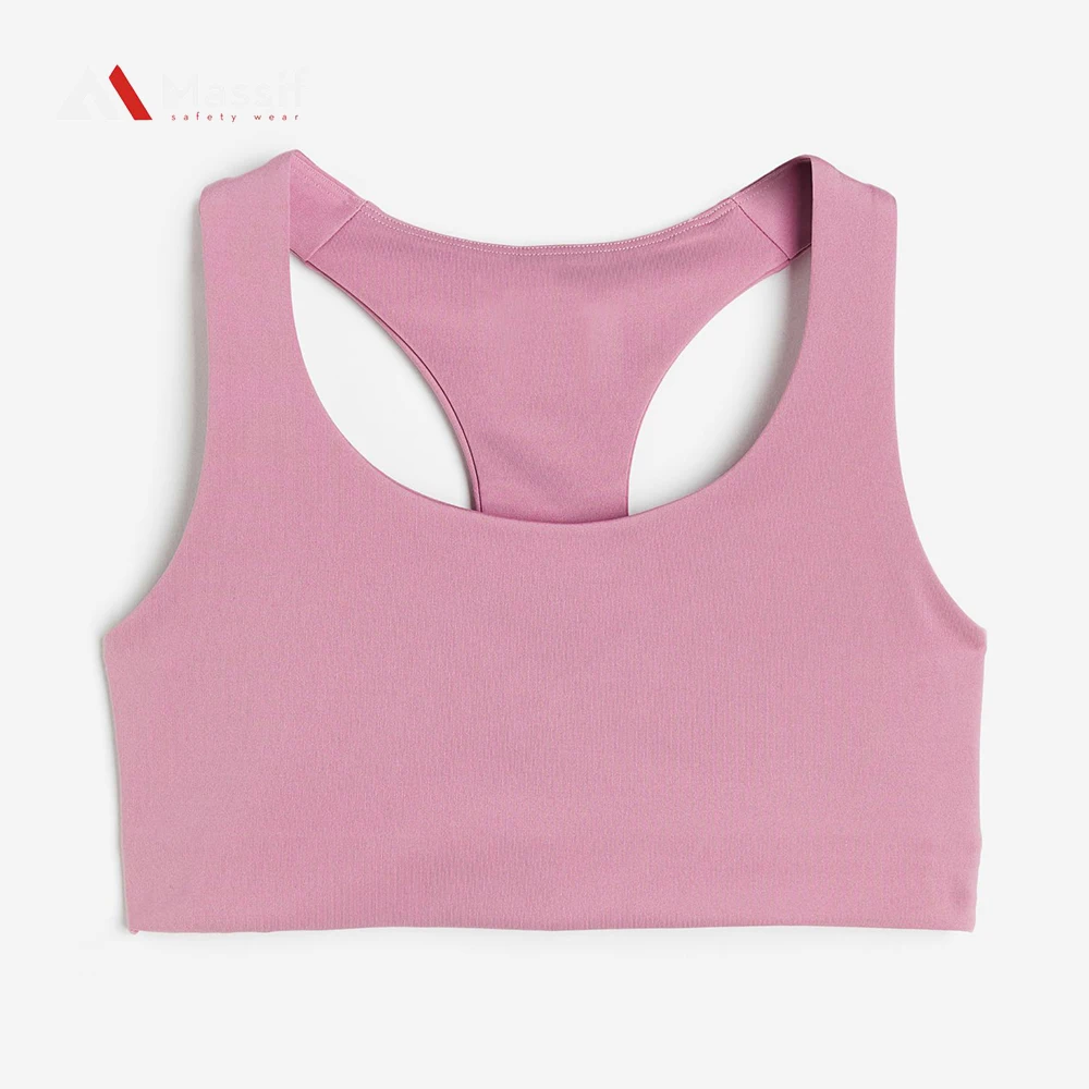 Best Selling Yoga Sports Bra Seamless cross stripe GYM wear custom Branded