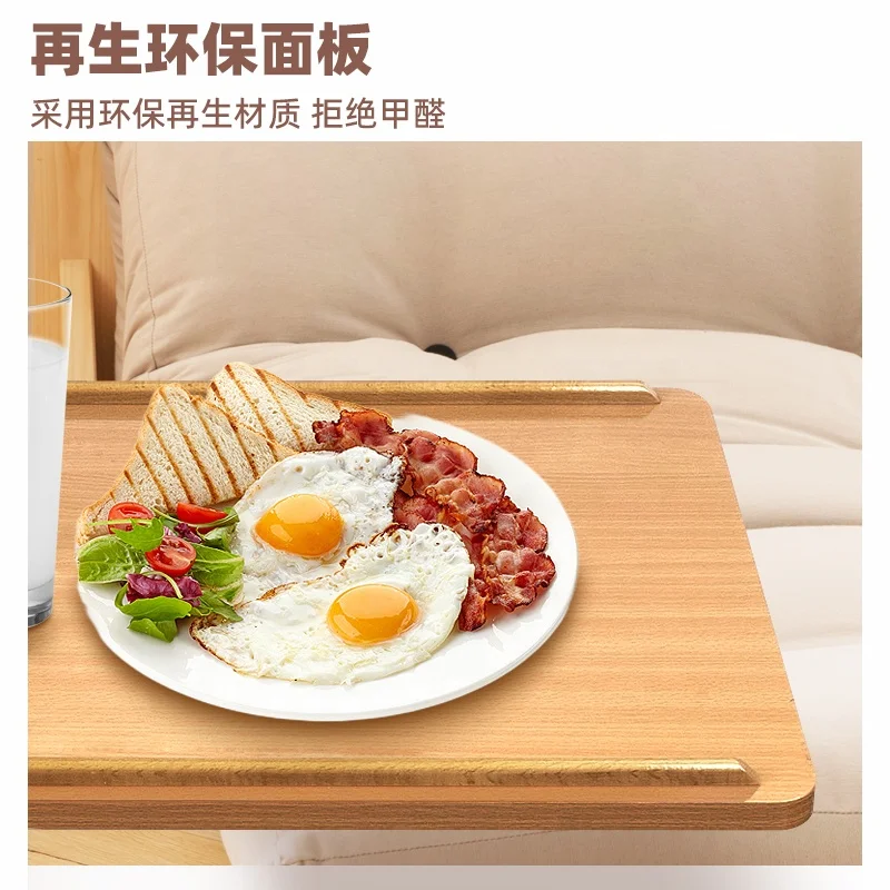 MSMT Ajustable hospital Pneumatic rod overbed tables swivel castors dining hospital over bed tray table for eating and laptop