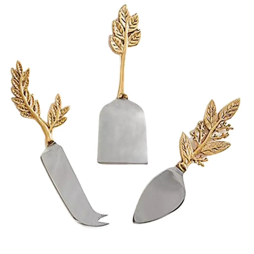 Cutlery Set For Salad Server With Uncommon And shapeliness Metal Wire Design Handle unique luxury look cutlery