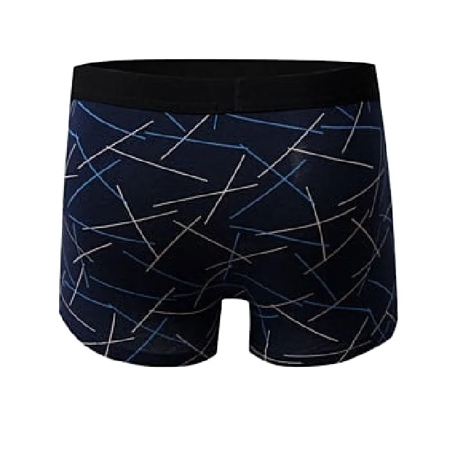 Own Brand Sexy Underwear Young Men Organic Cotton Boxer Briefs Popular Black Red Mens White Shorts Classic Blue Dark OEM Spandex
