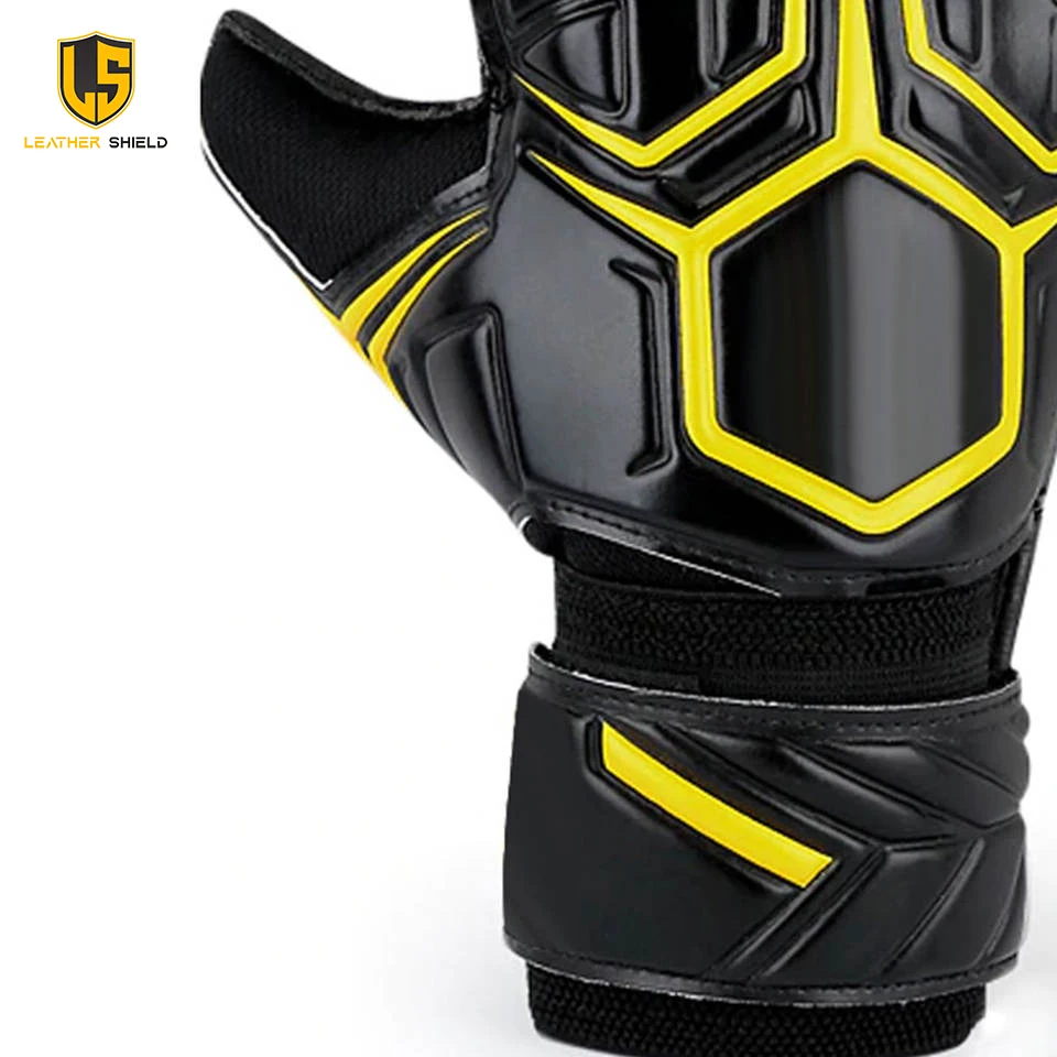 leathershield Goalkeeper Gloves Wholesale Set Of Shin Pad And Soccer Sports Latex material