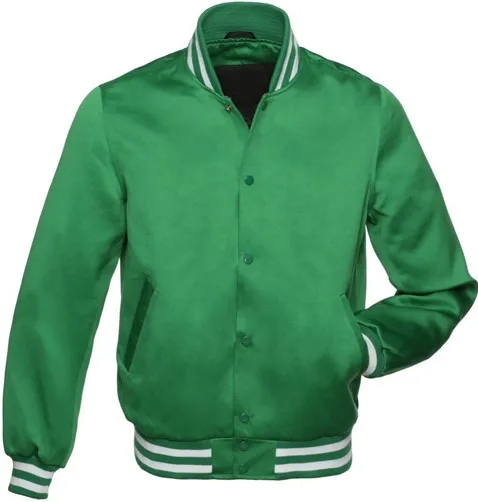 custom new style Satin Bomber Versity Jacket Custom embroidery Silk Versity Baseball Jacket Pakistan