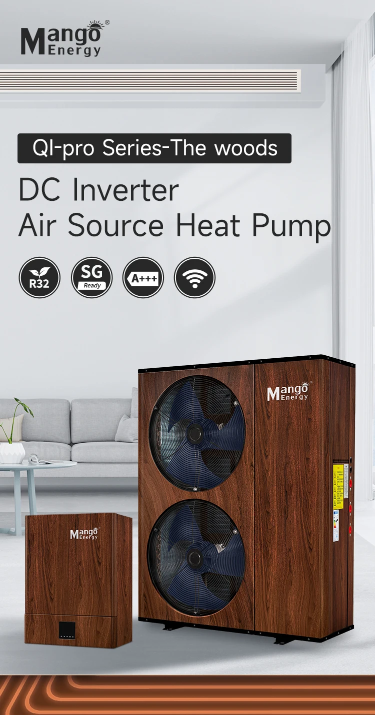 WIFI R32 UKCA CE heat pump Air source split cooling and heating system hot water Control heat pump