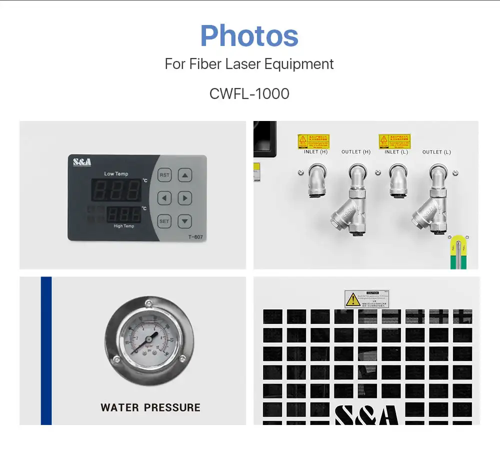 GYC LASER S&A CWFL-1000 Fiber Industrial Water Chiller
