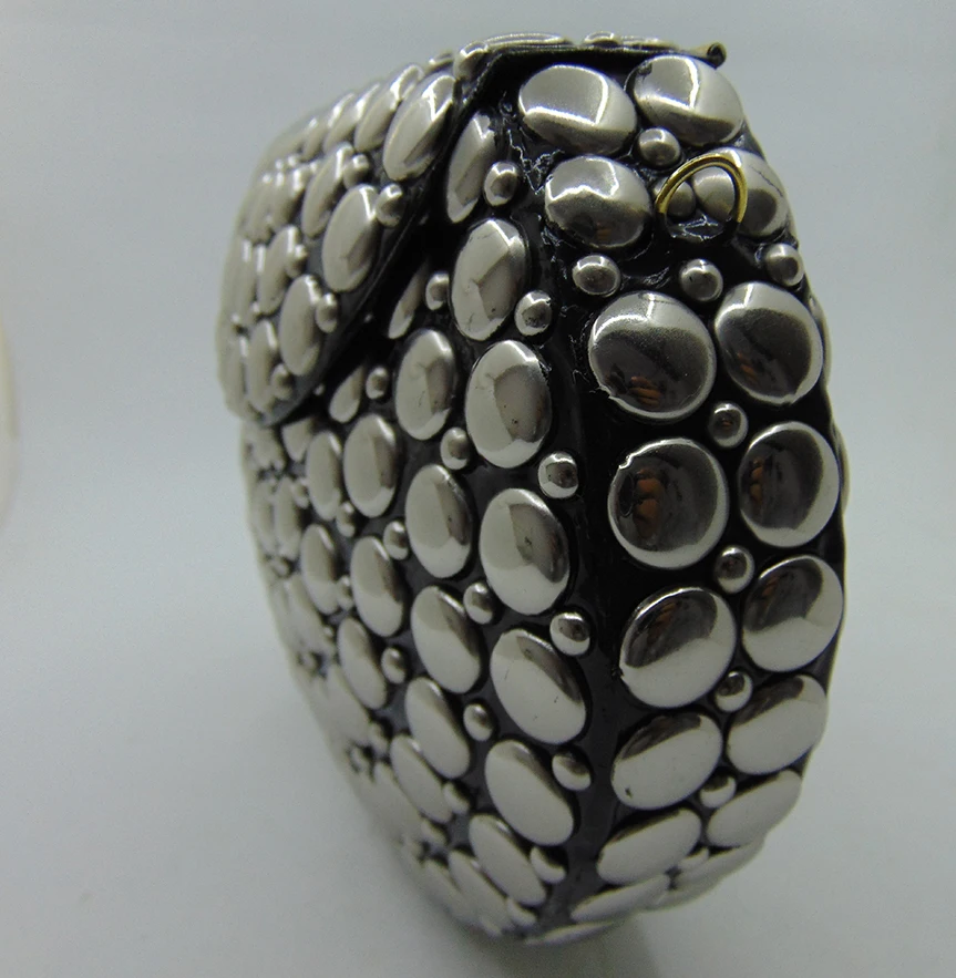 2024 Fashion Handbags Sling Girls Round Silver Metal stud clutch party bag Bags Luxury Crossbody Women Designers  silver Color