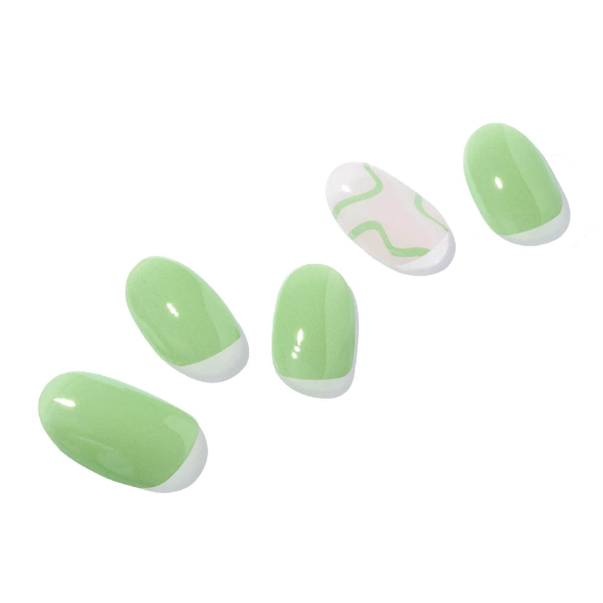 Korean 100% Real Salon Quality Press on gel nails Gel Nail sticker manicure Wholesale Certified
