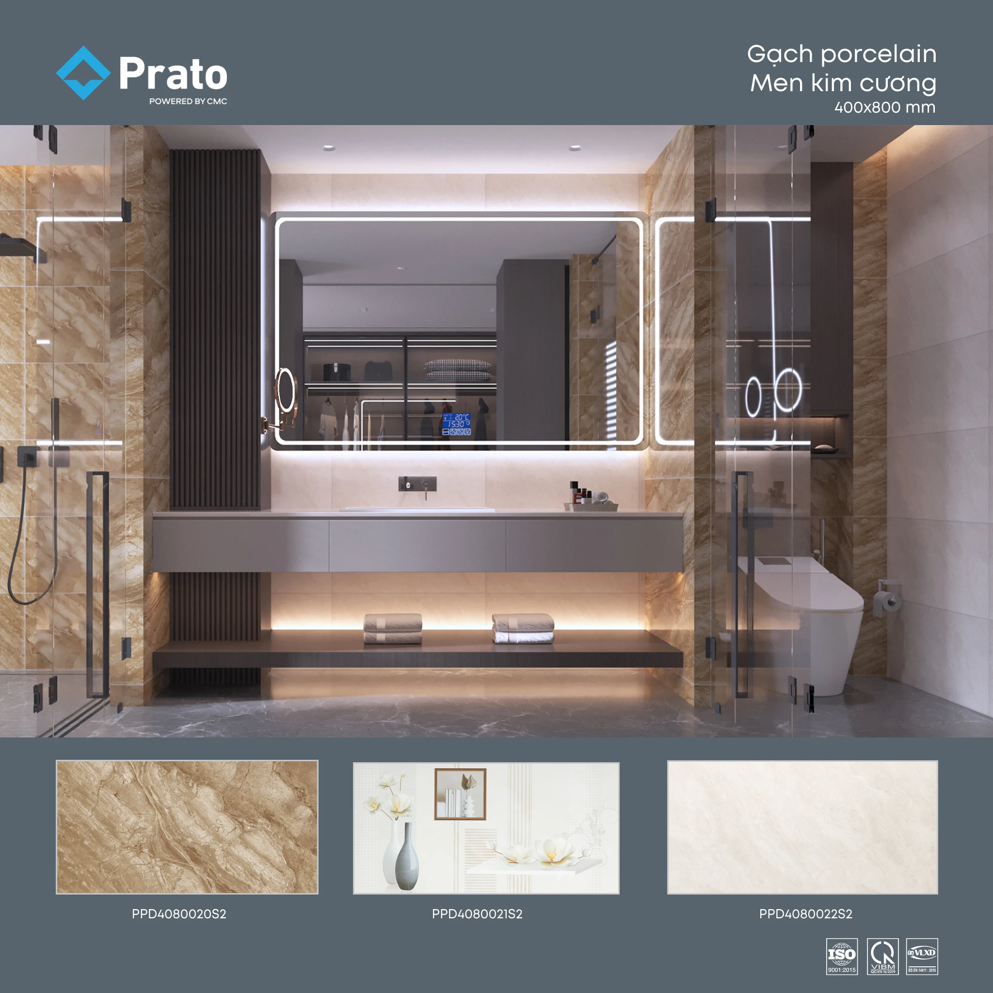 400x800mm High Quality Digital Print Decorative Wall tiles for villa exterior interior wall decoration