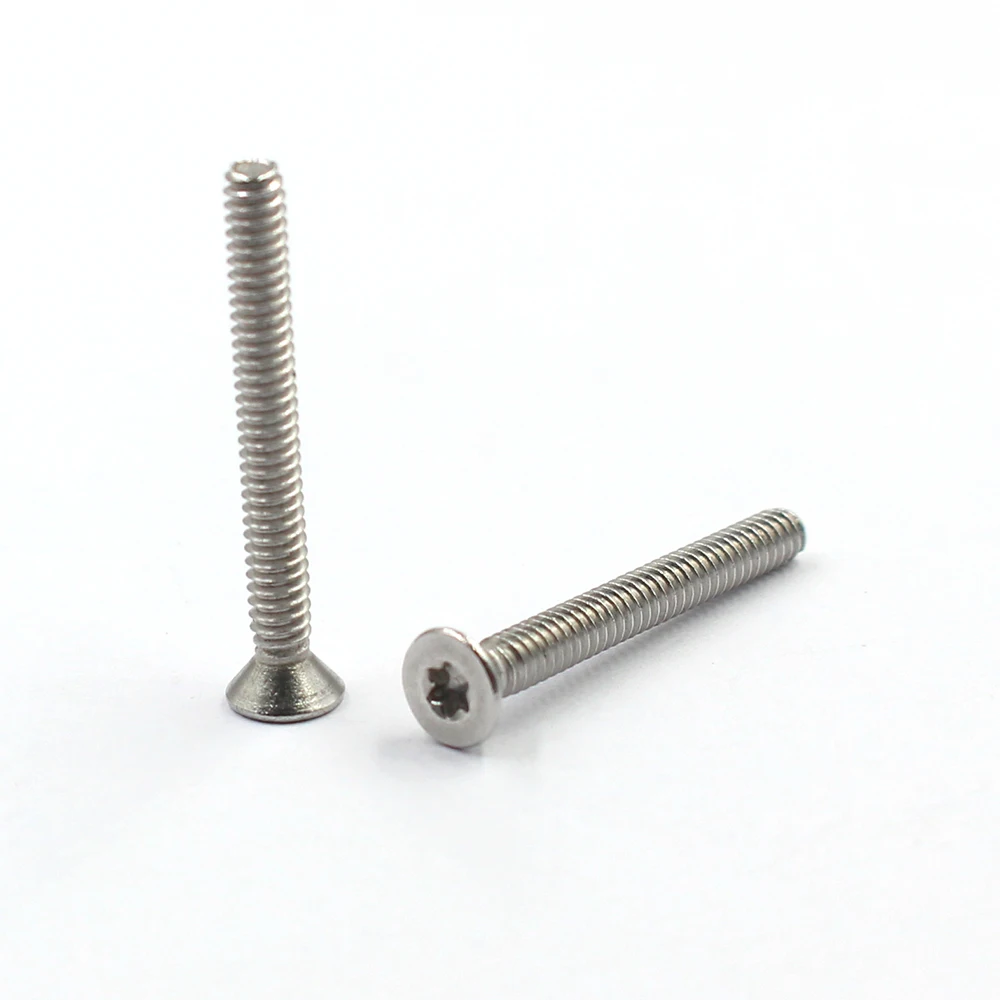 high quality countersunk furniture hexagon mechanical insert cnc m6m6x16 csk stainless steel 45mm long flat head torx screws