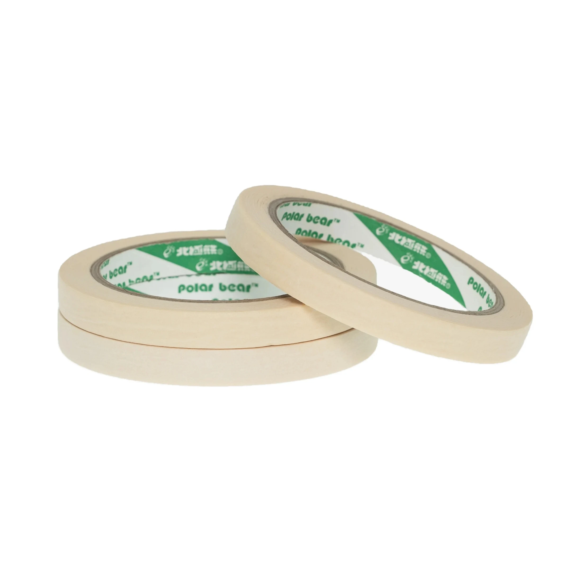 beige crepe paper masking tape rubber adhesive for painting packing multiple purpose heat resistant no residue