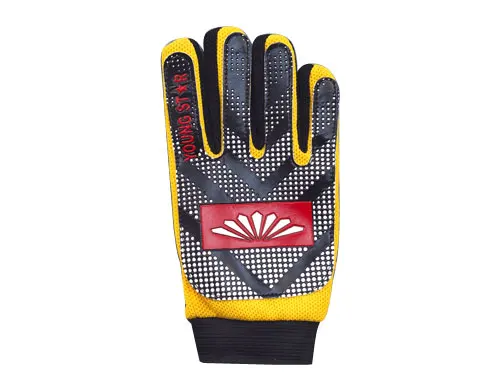 Football Professional Goalkeeper Gloves High Quality Sporting Goods Adult Men Black Leather Latex Red White Blue Logo Finger Pcs