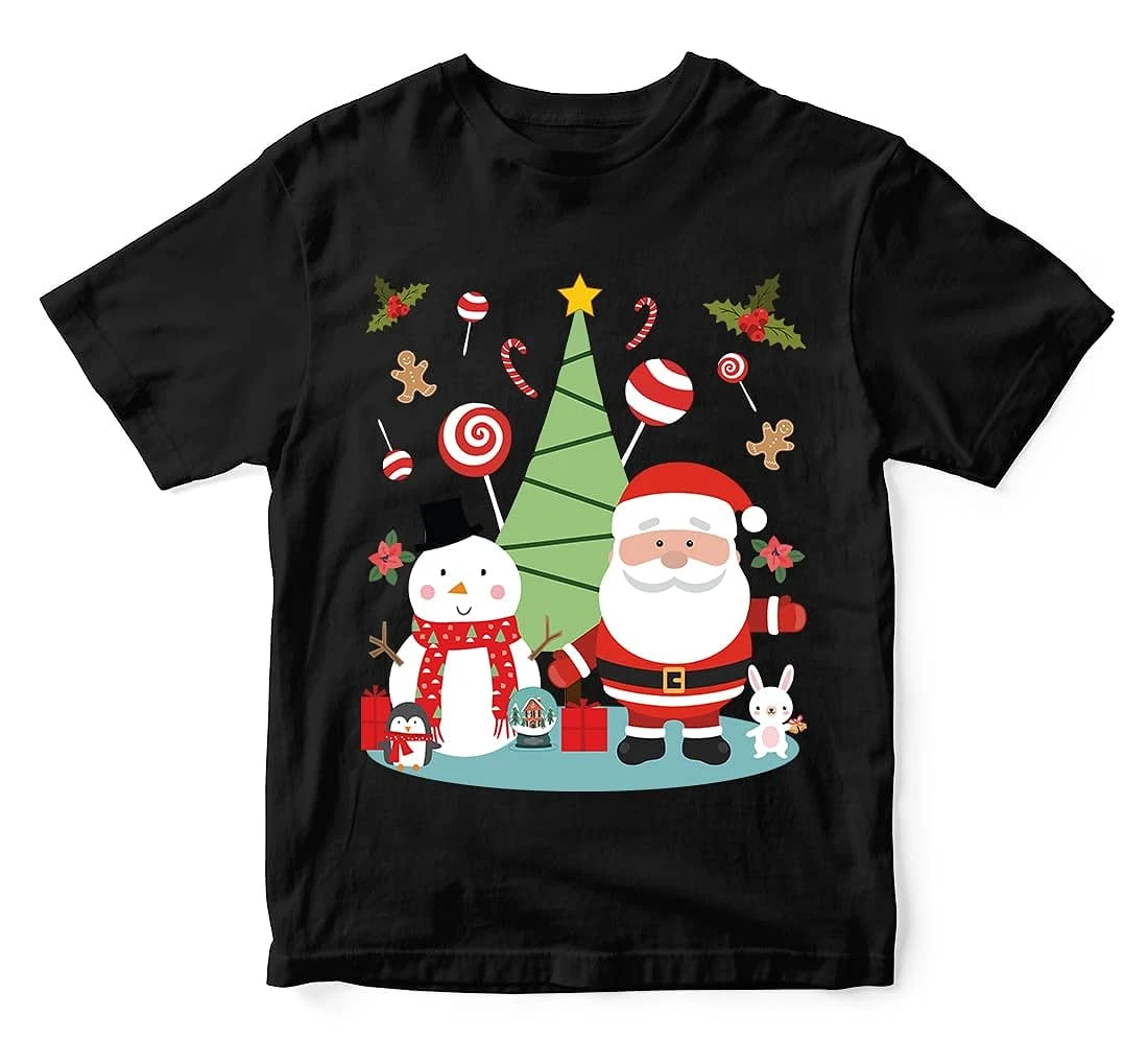 Christmas Shirts Funny Merry Christmas Lights Graphic Tees Xmas Tree Tops T Shirt Designer Custom T-shirt Luxury