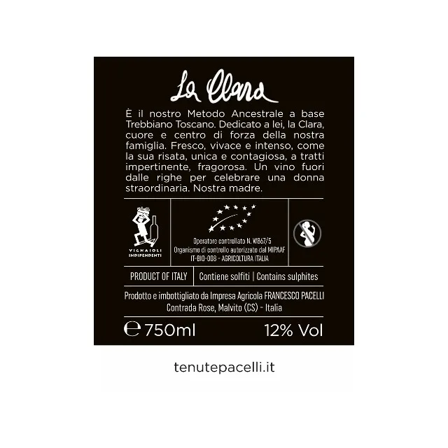 La Clara Orange natural wine