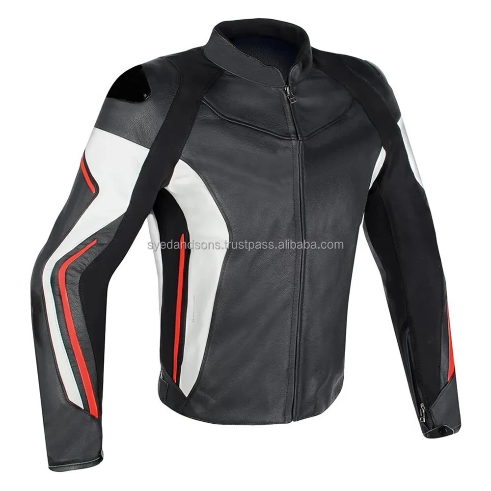 Syed Industries Custom Design Of Motorcycle Riding Jacket With  Armor Locomotive PU Leather Racing jackets