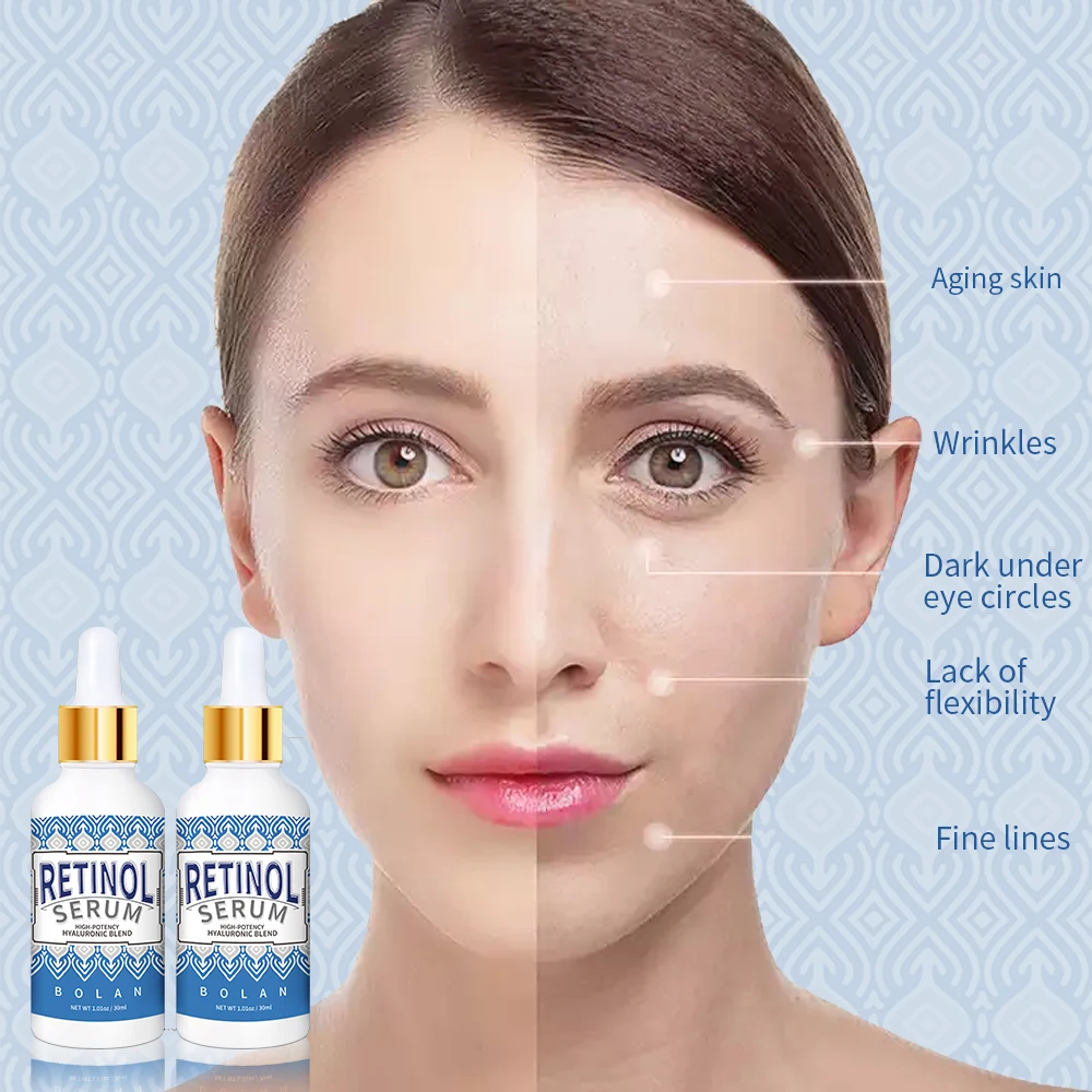 Private Label Best Sellers Organic Collagen With Hyaluronic Acid Custom Logo Face Skincare Retinol Serum