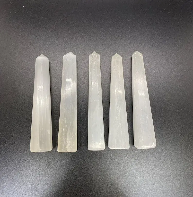 NEW WHOLESALE SELENITE GEMSTONE OBELISK TOWER | BEST QUALITY SELENITE CRYSTAL TOWER POINTS | PREMIUM QUALITY SELENITE TOWERS