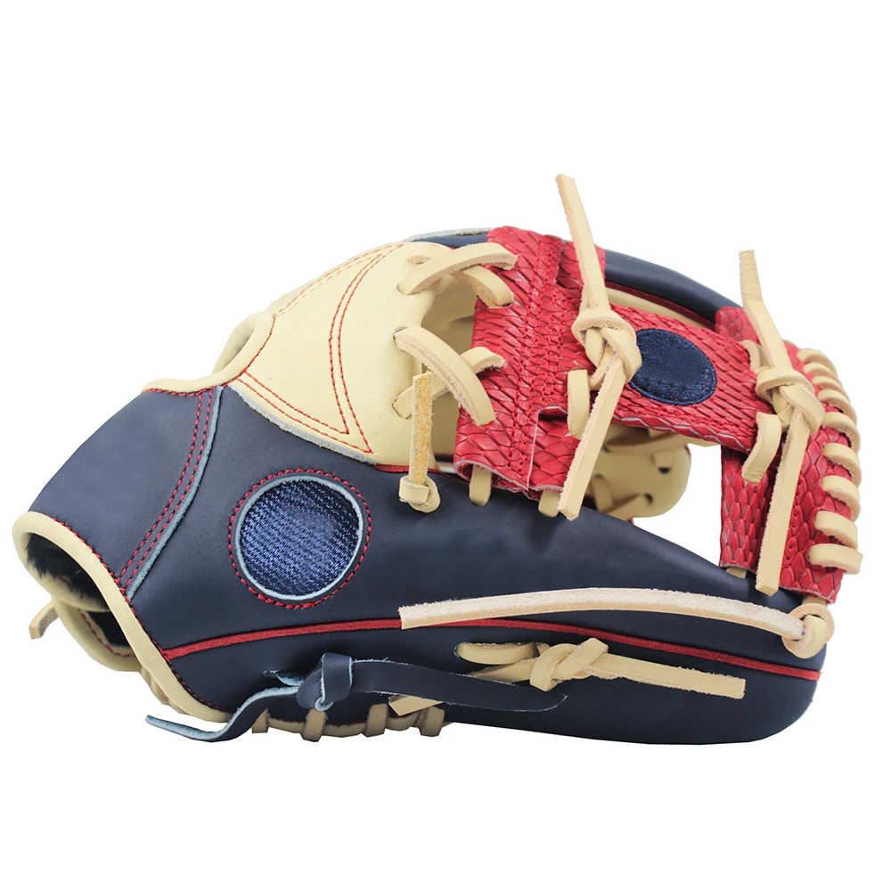 durable custom premium pro lux infield 11.5 inch professional i web college RHT kip baseball glove