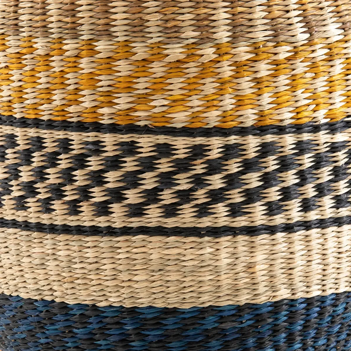 Boho Wicker Seagrass Vase Handwoven Natural Decorative for Home and Store