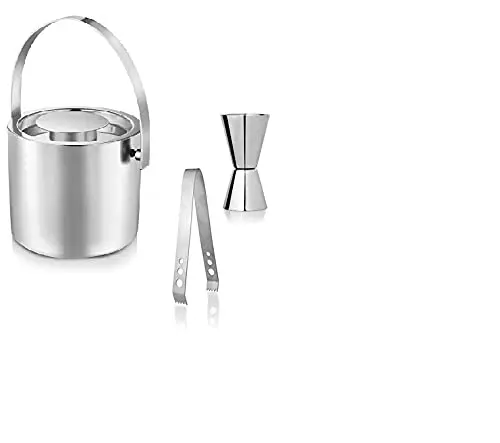 king international  Night Club White Golden Spinning Drink Stainless Steel Icee Bucket 6 Bottles Beer Champagne Ice Bucket