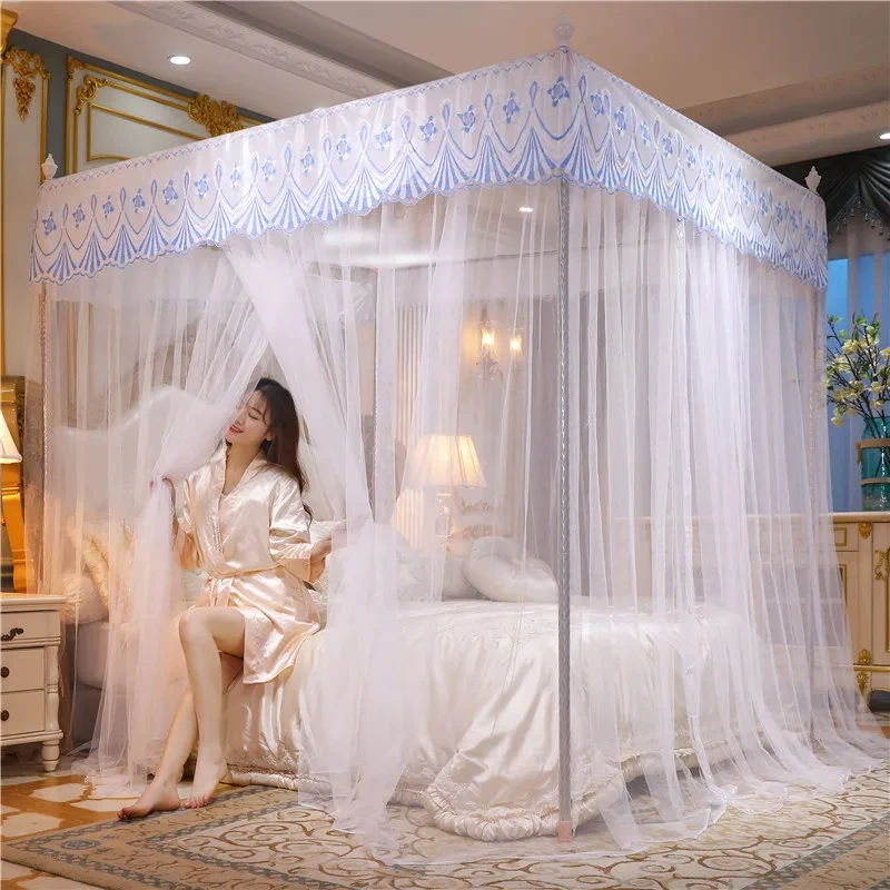 Wholesale Palace style floor-to-ceiling Single layer Square Mosquito net