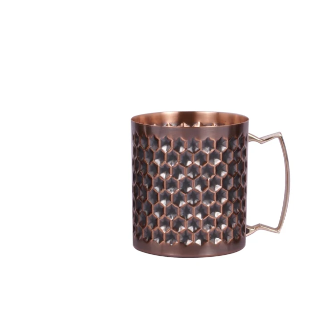 Manufacturer of Hammered Moscow Mule Mug Solid Copper High Quality Moscow Mule and Vodka Copper Mug
