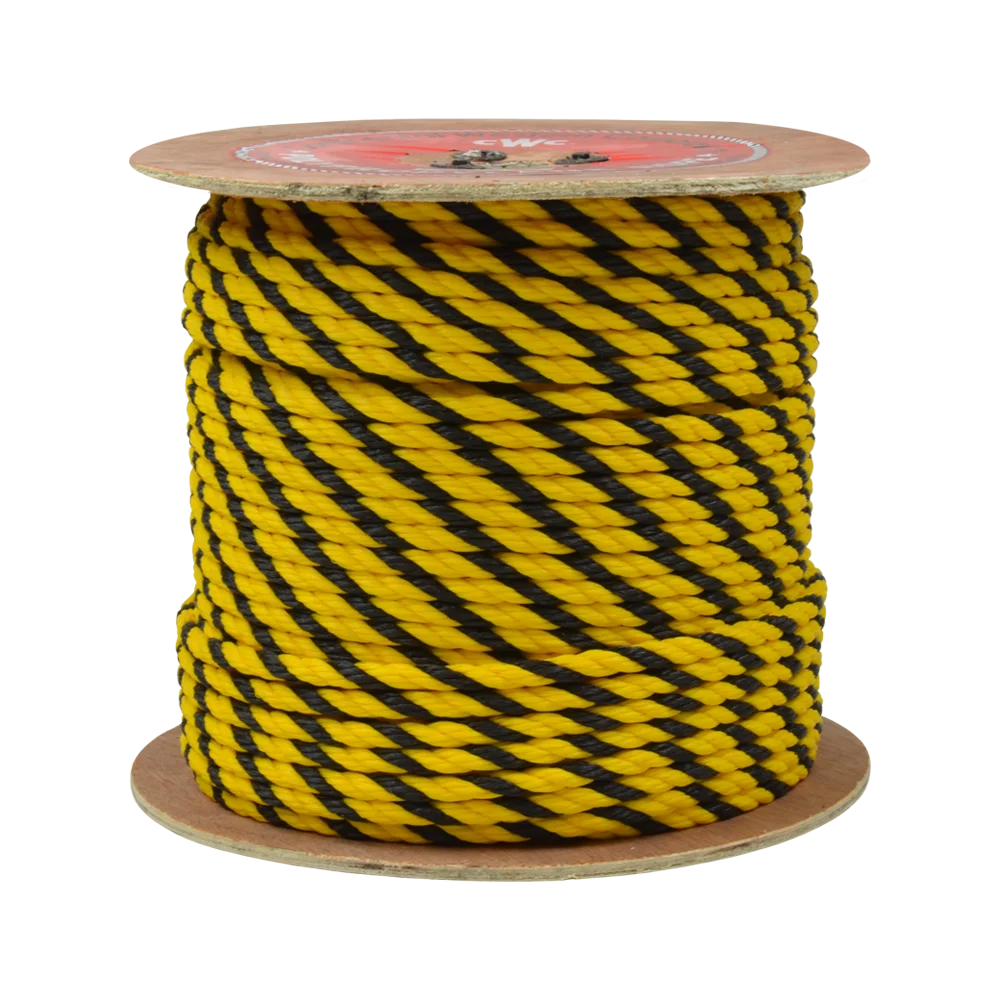 Wholesale UV Resistant Polypropylene Twisted PP Packing Rope 3/4 Strand Fishing Marine Mooring Rope