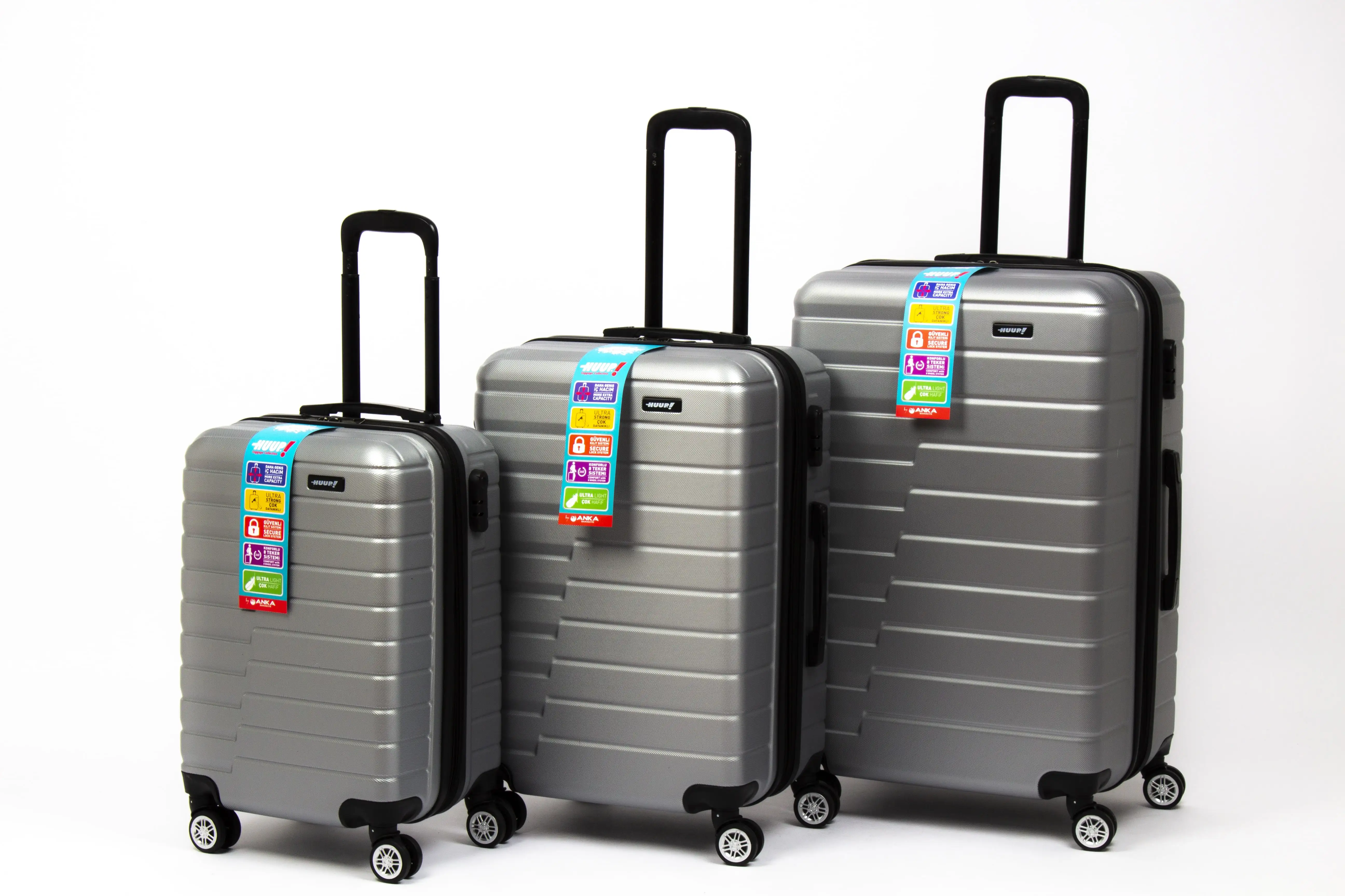 WHOLE ABS SUITCASES Turkish Durable High Quality Travel Bags Sets Trolley Bags Luggage Bags Sets made in Turkey