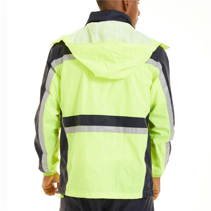 Reflective Security Traffic Fluorescent Hi Vis High Viz Visibility Workwear Safety Work Class 3 Jacket