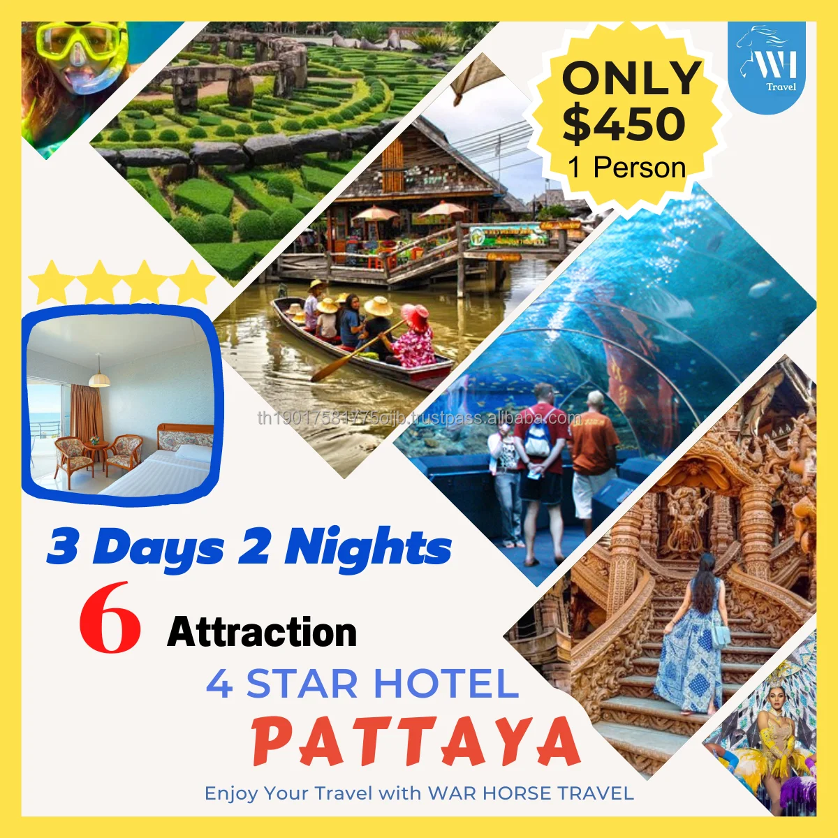 Package Tour 3 Days 2 Nights 6 Attraction In Pattaya Travel Packages Pattaya Travel Adventure