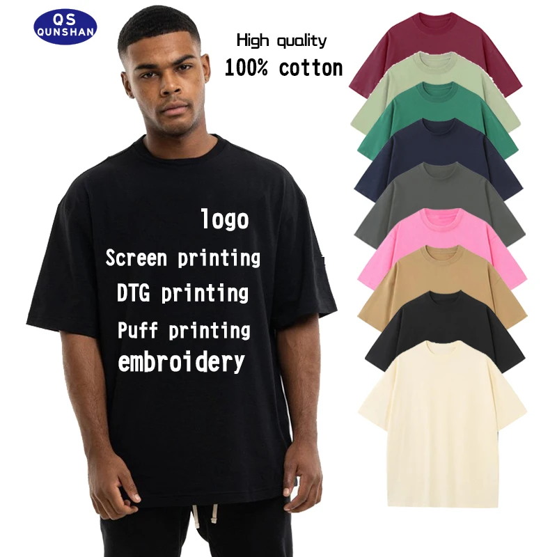 Wholesale 100% Cotton Summer T-Shirt for Men Customizable Casual Solid Design Jersey Fabric Low MOQ Short Sleeve Blank T-Shirts