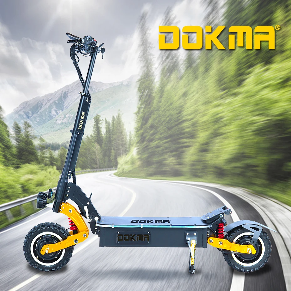 Dokma Dx 60V 6000W 25ah Powerful 11 inch Fat Tire Long Range off Road Tire Scooter for Adult 72V Electric Scooter