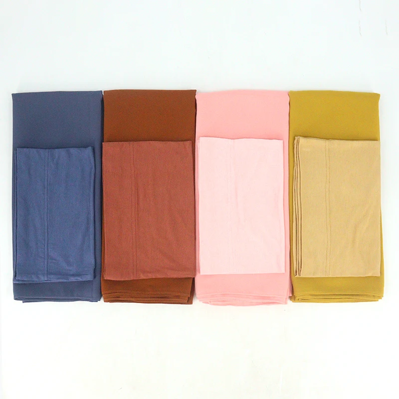 Комплект из двух предметов хиджаб шифоновый шарф с подходящим цветом головной платок готовый к отправке и подходящее нижнее