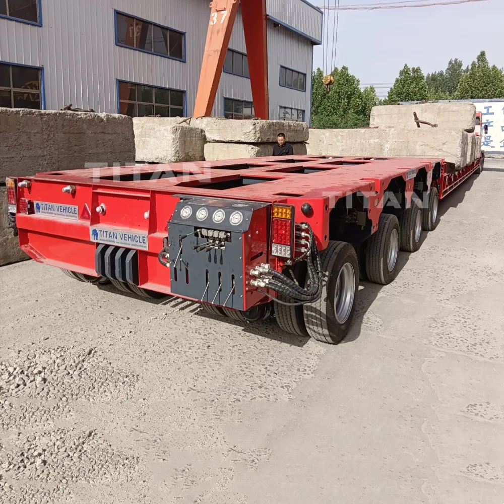TITAN 120 Ton Girder Bridge Nicolas Modular Trailer Hydraulic Multi Axle Trailer For Sale