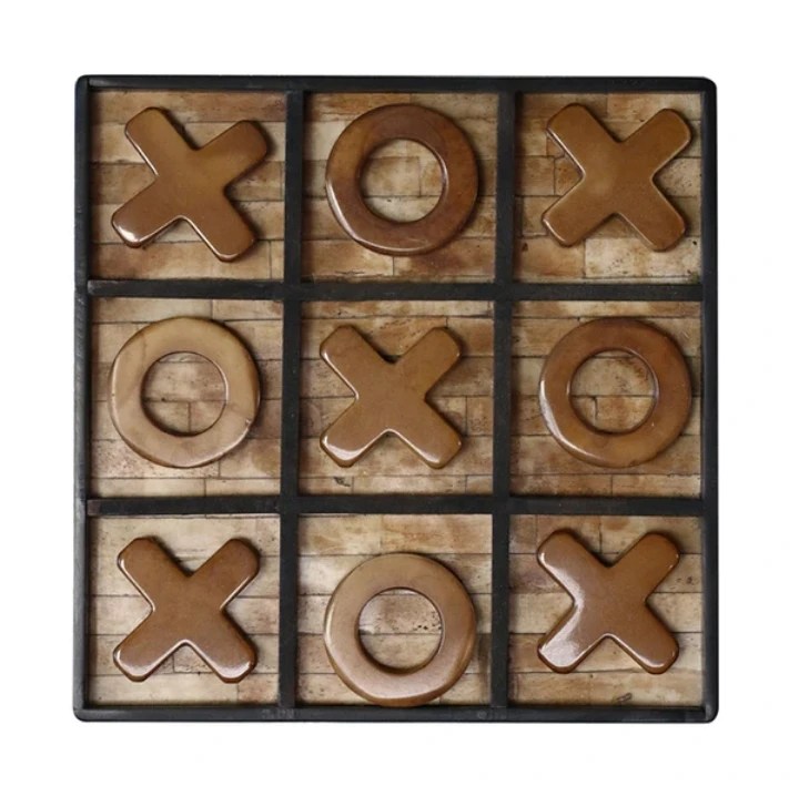 New Design Tic Tac Toe Chessboard Modern Chess Board Set And Pieces Decoration
