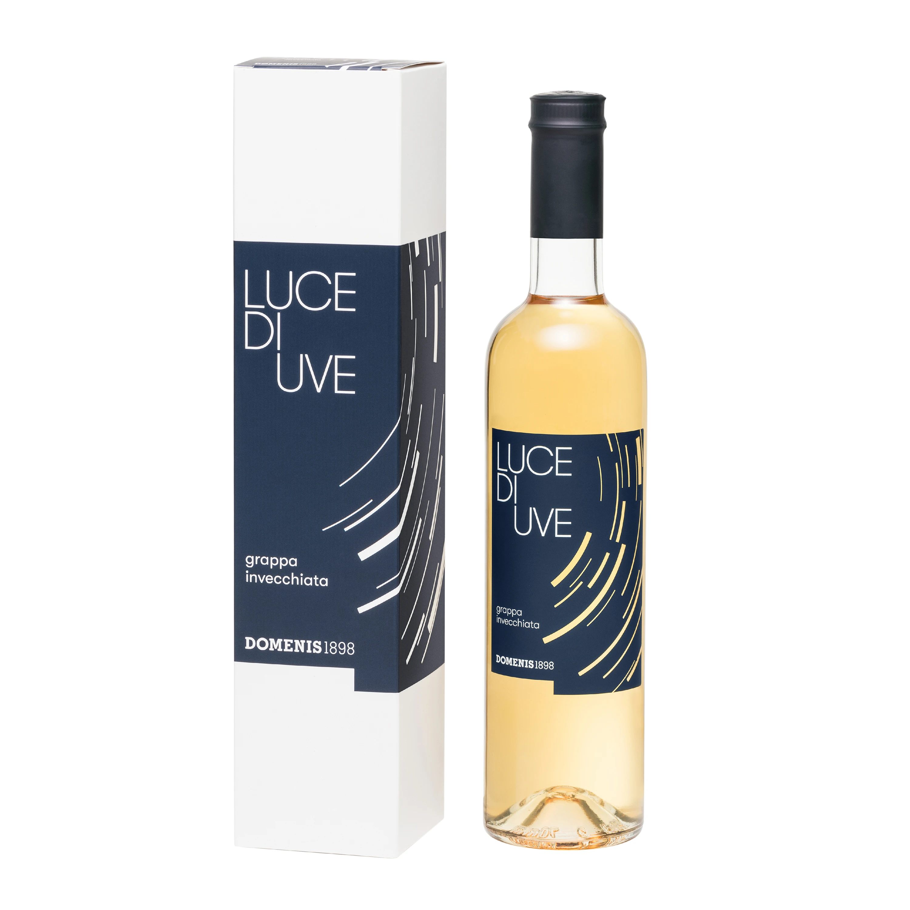 Лучшая итальянская старинная Граппа с умеренным содержанием спирта, люсс, виноград Invecchiata в стеклянной бутылке 50 cl с корпусом