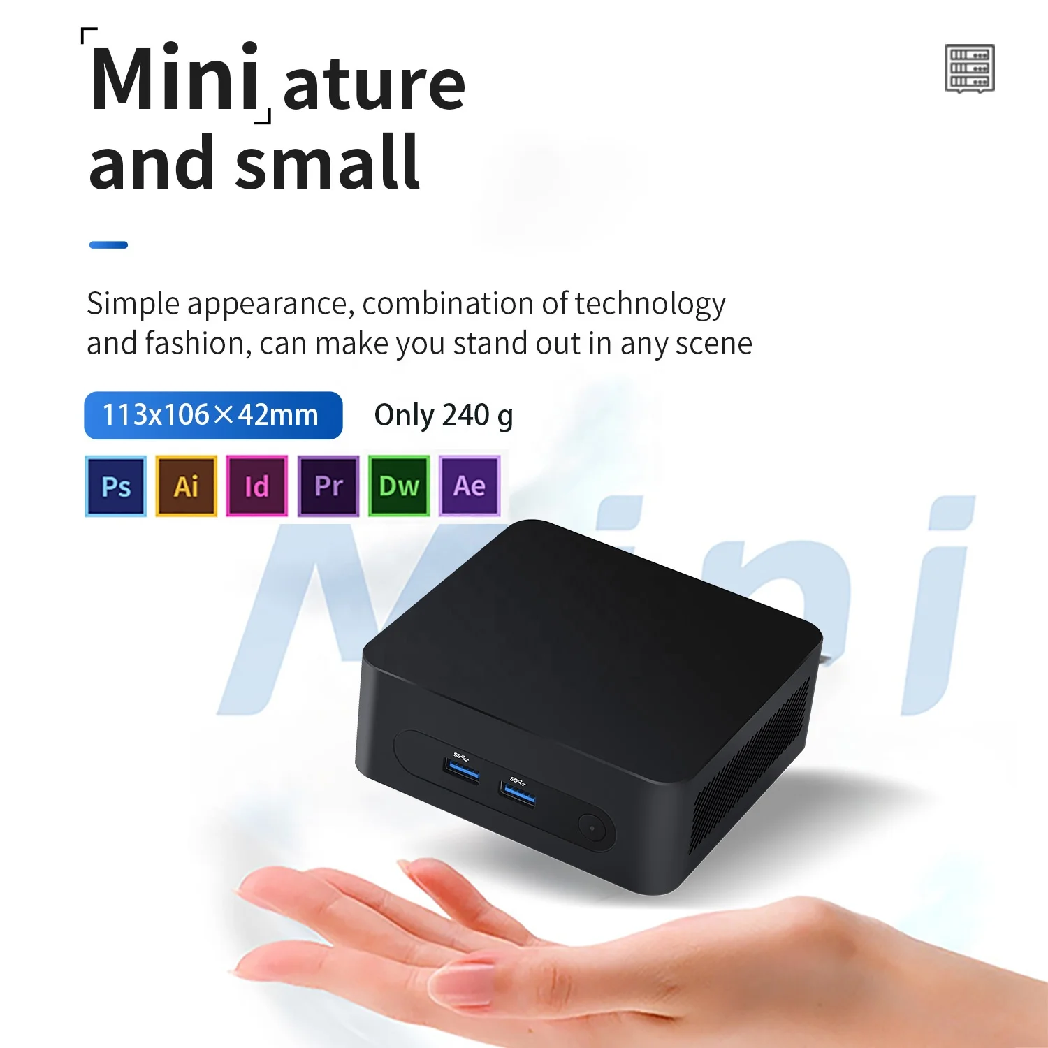 Factory Mini Computer 12th Gen High Performance NK95 Mini PC Intel Alder-N Lake N95 Mini PC For Gaming
