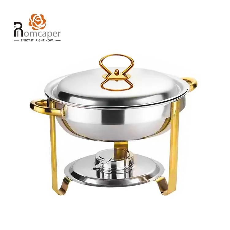 RCP Countertop shaffing dish new model hot pot restaurant serving dishes buffet food warmer stainless steel set