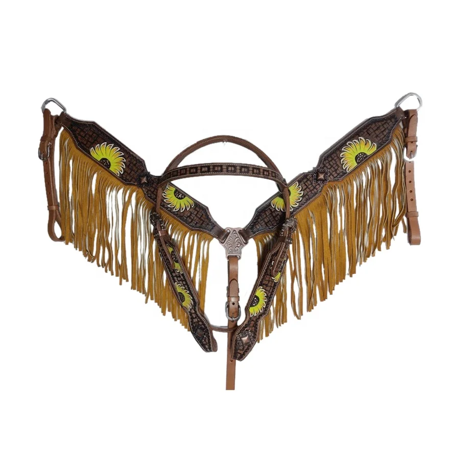 Genuine Leather Western Headstall Bridle Equestrian Product for Riding Horses Custom Logo Fancy Stitching Available Bulk Price