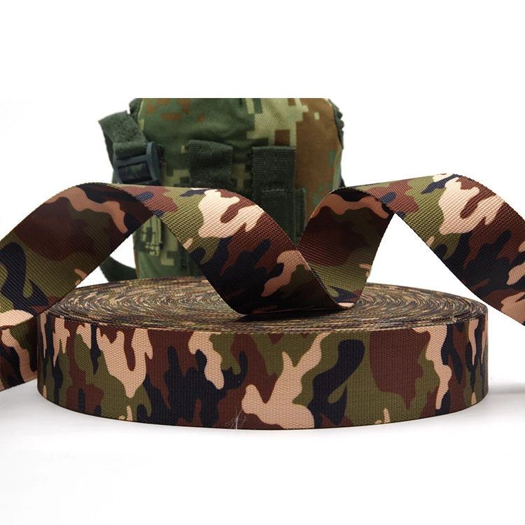 Полиэтиленовая тесьма в стиле милитари, оптовая продажа, Лидер продаж, прочная, высокопрочная, Экологически чистая, с тепловым принтом, военная отделка, Webb