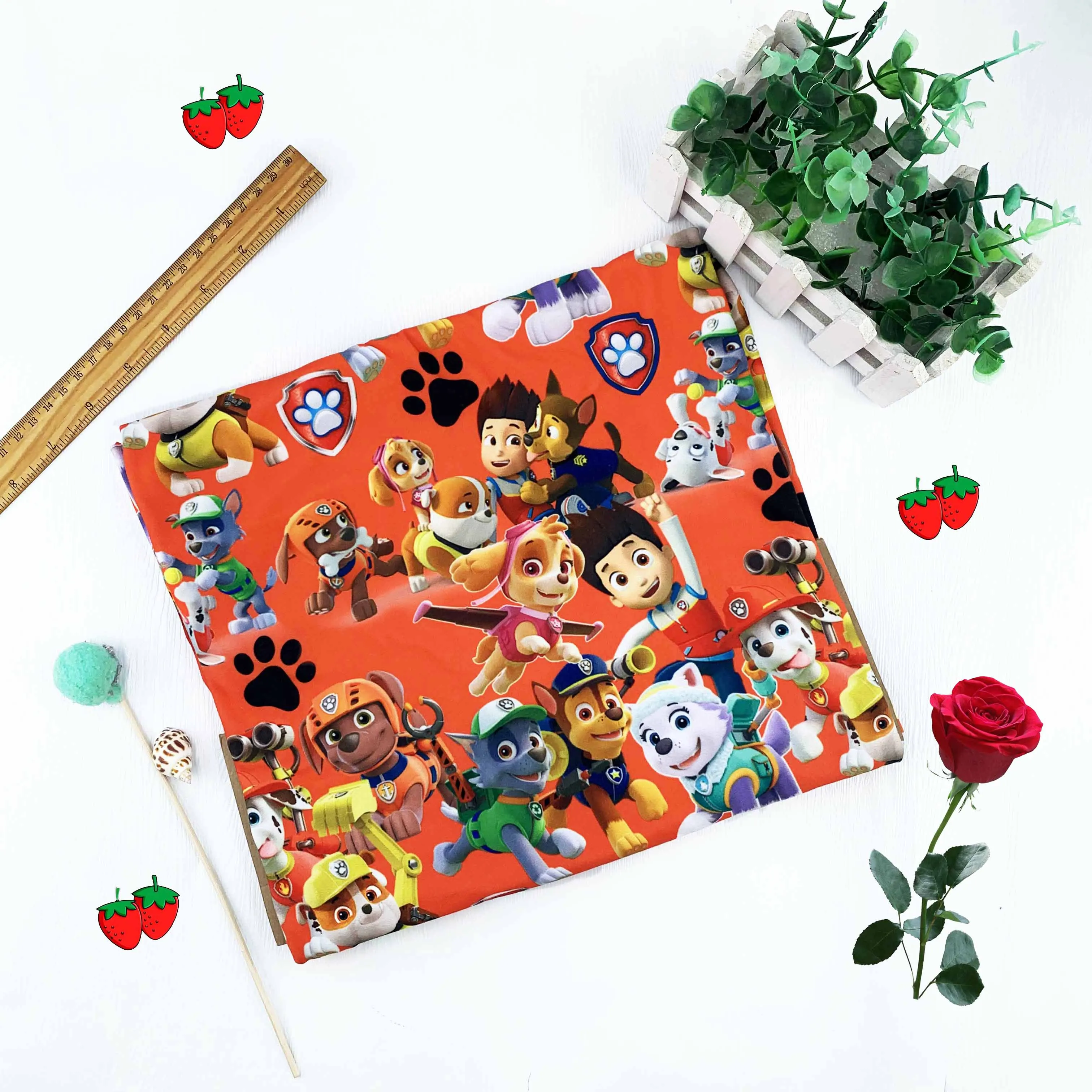 Popular Polyester Elastic Printing Double Brush Poly Jersey DBP Fabric 96%polyester 4%spandex For T-shirt