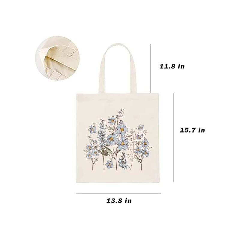 Free Sample Canvas Bags Wholesale With Custom Printed Logo Large Canvas Tote Bag With Pocket and Zipper for Shopping