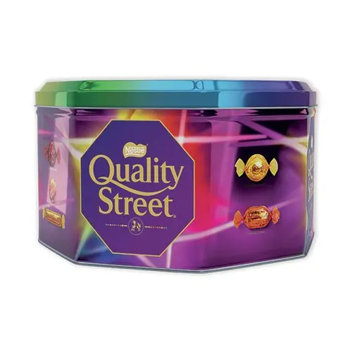Quality Street Nestle, 2 Lb, Extra Large Metal Tin, Assorted Chocolates And Toffees for sale